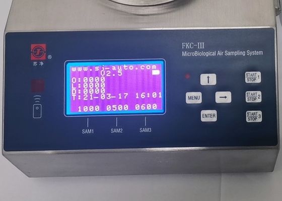 Bom preço. Demonstrador microbiano viável SU316L 0.38m/S do ar da sala de limpeza on-line